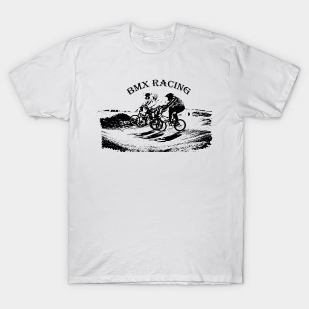 BMX racing T-Shirt by rickylabellevie